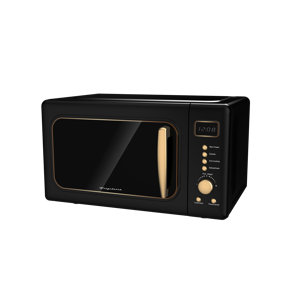 Frigidaire, 0.7 Cu. Ft. Countertop Microwave Oven, Retro, Black And Gold & Reviews | Wayfair